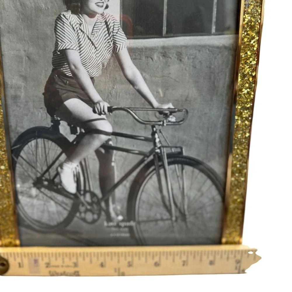 Kate Spade New York Simply Sparkling Gold 8x10 Picture Frame Glitter Lenox